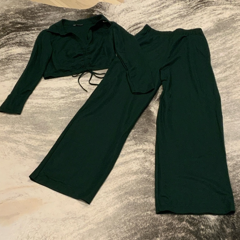 Dark Green Two-Piece Set
